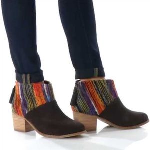 toms leila booties black